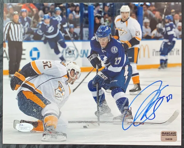 Jonathan Drouin Auto W Puck 8x10